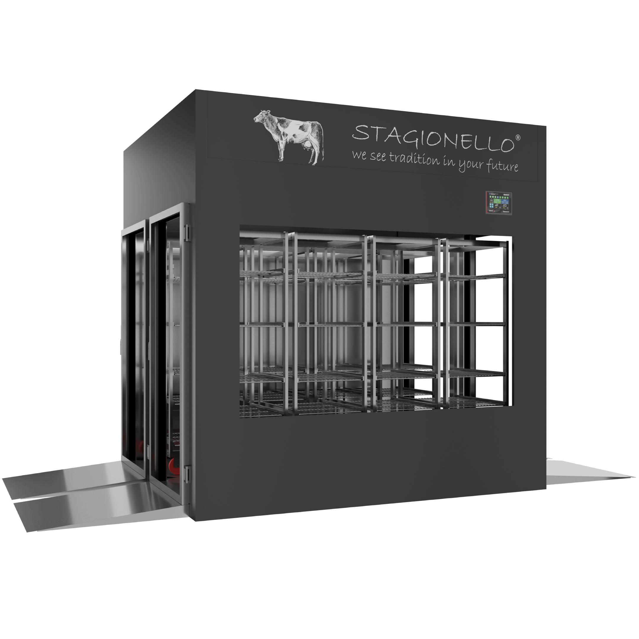 Stagionello® Meat Curing Device 1200 Kg Tunnel GLASS DOOR