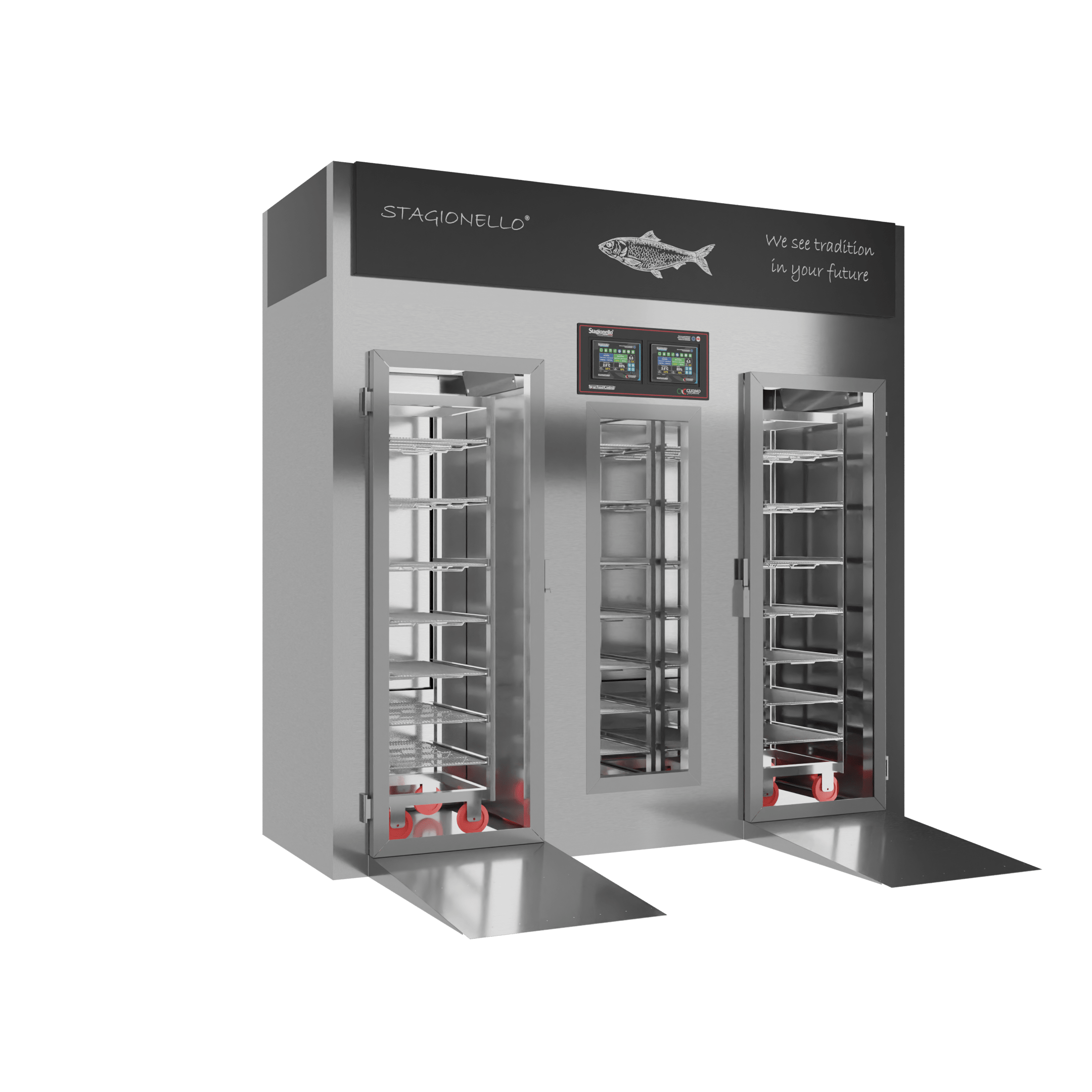 Stagionello® Fish Curing Device 100/300 Kg Walk-in Glass Door - Image 2