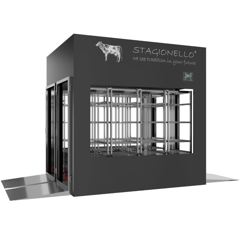 Stagionello® Meat Curing Device 1200 Kg Tunnel 4 GLASSES