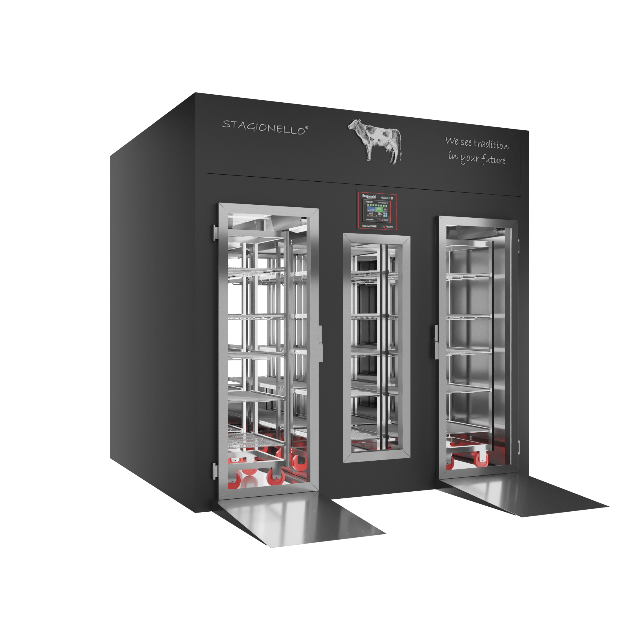Stagionello® Meat Curing Device 1200 Kg Walk-in 2 GLASSES