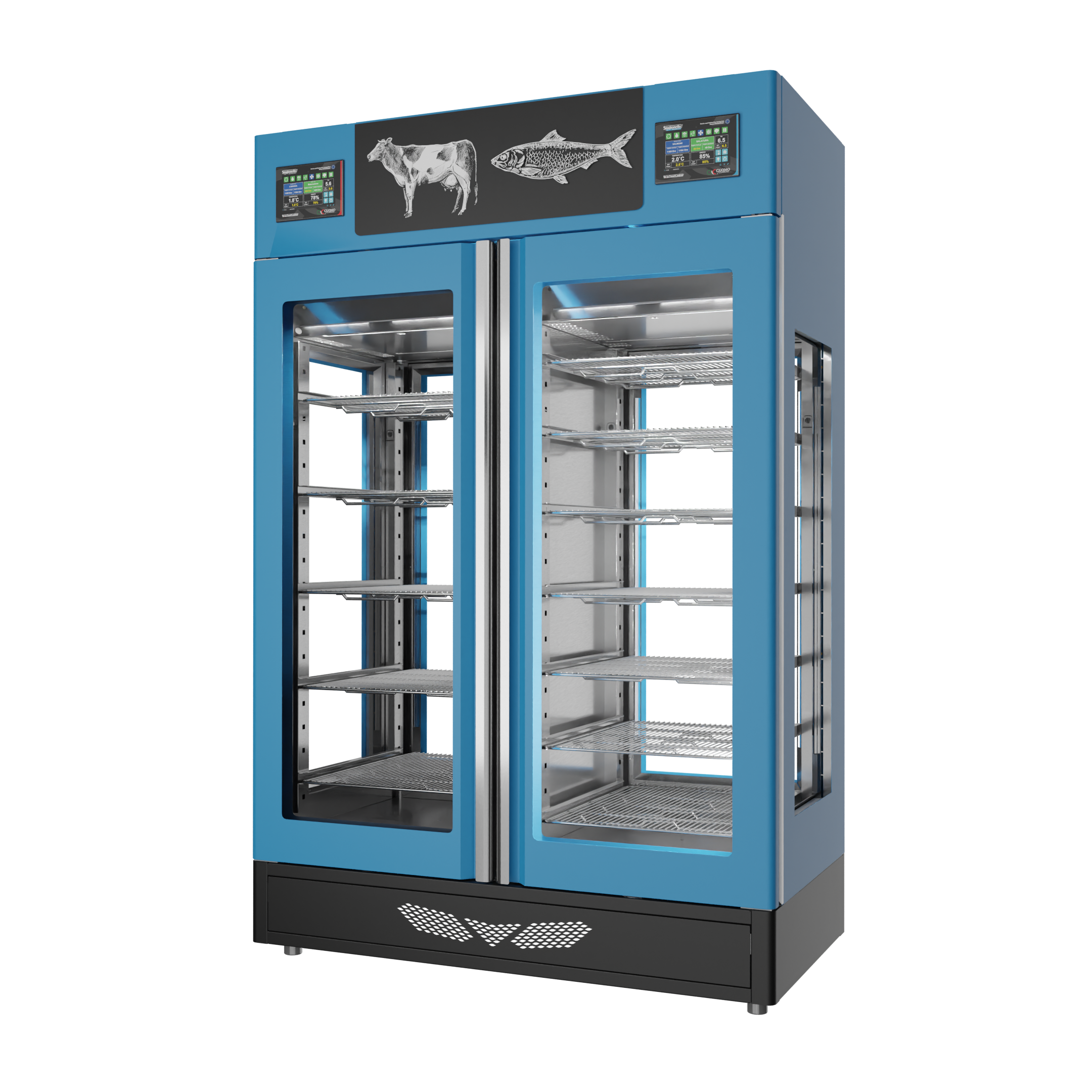 Stagionello® Fish Curing Device Combo 100+100 KG fish/meat 4 glasses