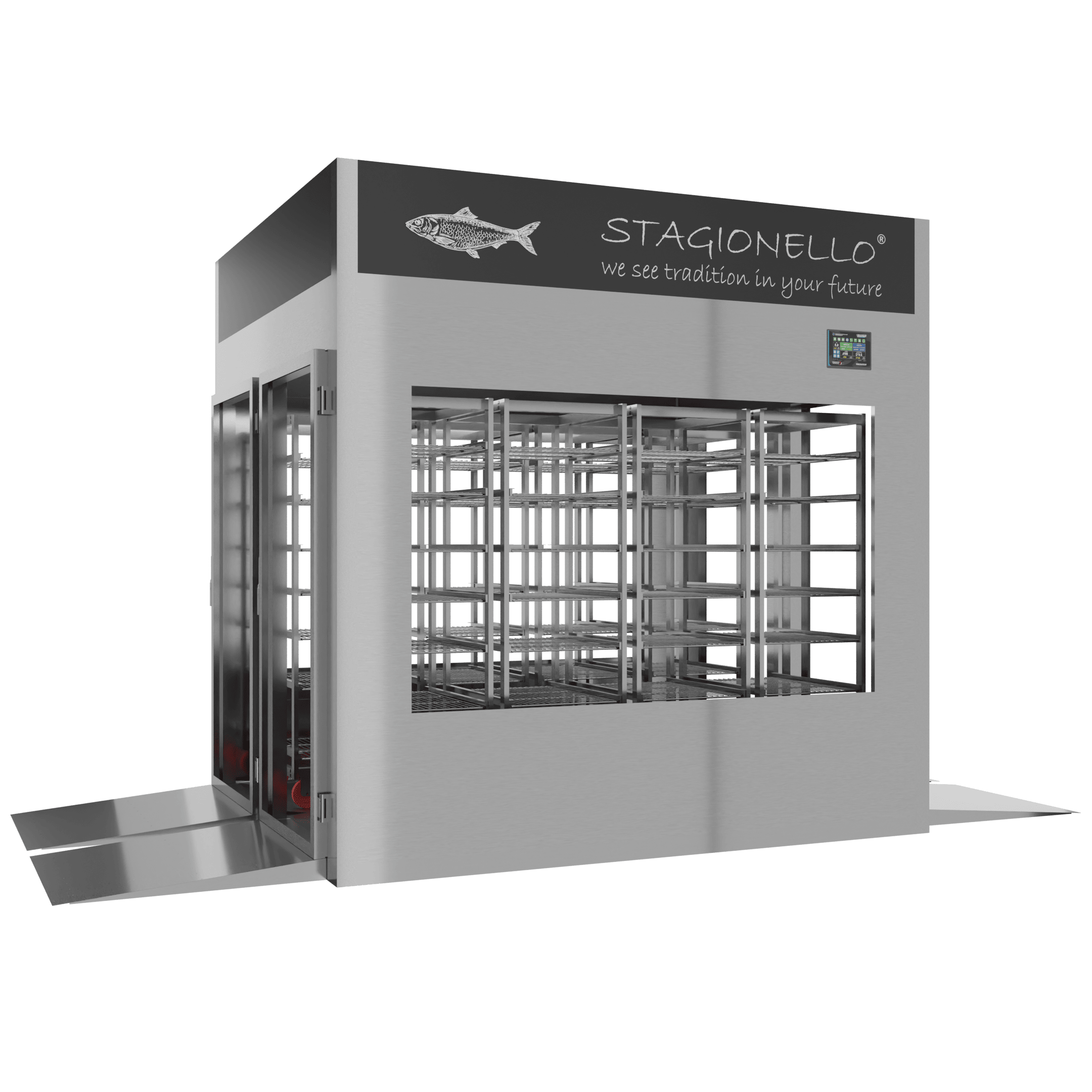 Stagionello® Fish Curing Device 1200 Kg Tunnel 4 Glasses - Image 2