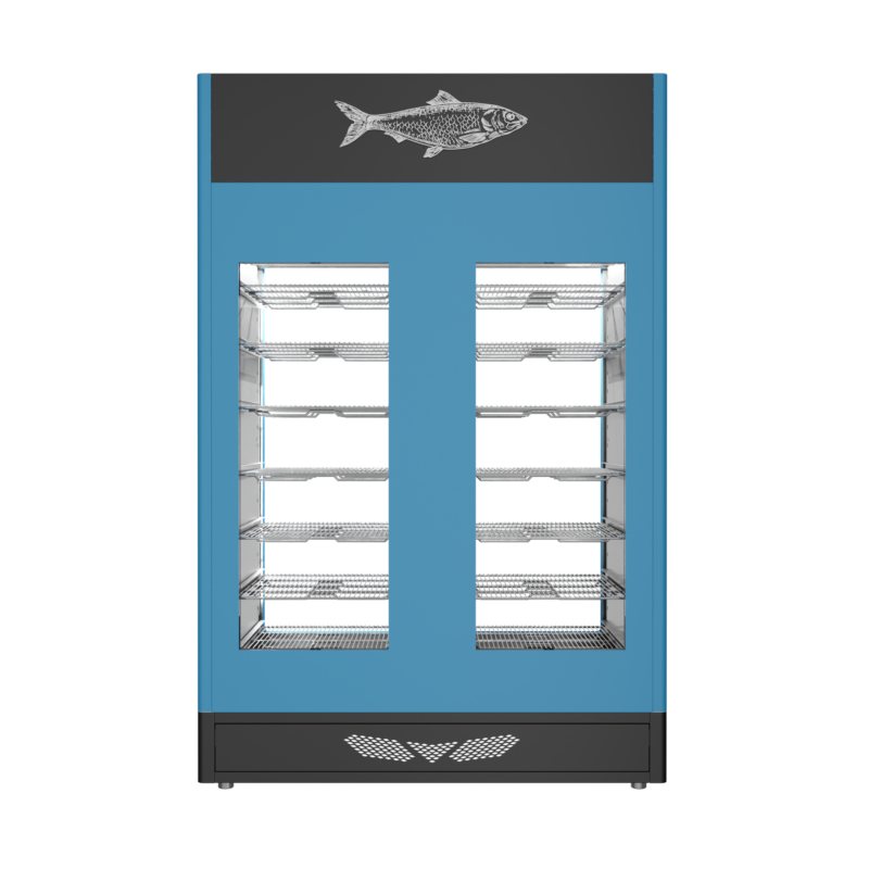 Stagionello® Fish Curing Device Twin 100 + 100 Kg 2 glasses - Image 4