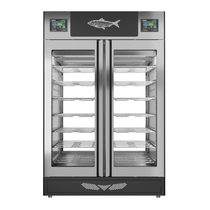 Stagionello® Fish Curing Device Twin 100 + 100 Kg 2 glasses - Image 8