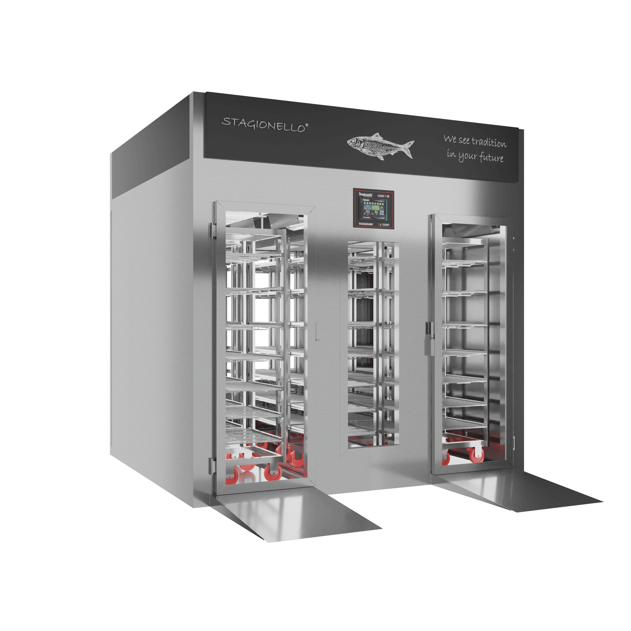Stagionello® Fish Curing Device 1200 Kg Walk-in 2 glasses - Image 3