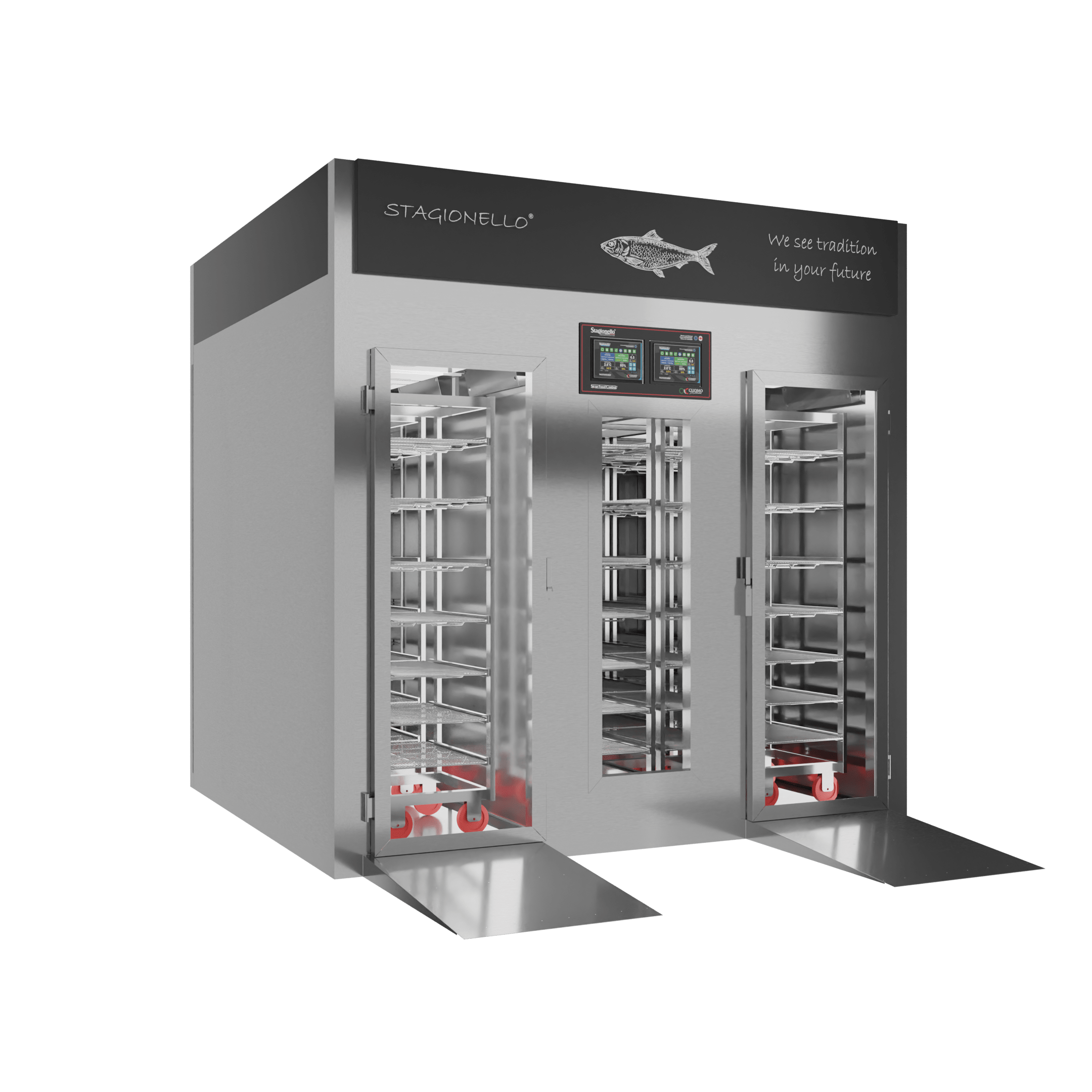 Stagionello® Fish Curing Device 300/900 Kg Walk-in GLASS DOOR - Image 2
