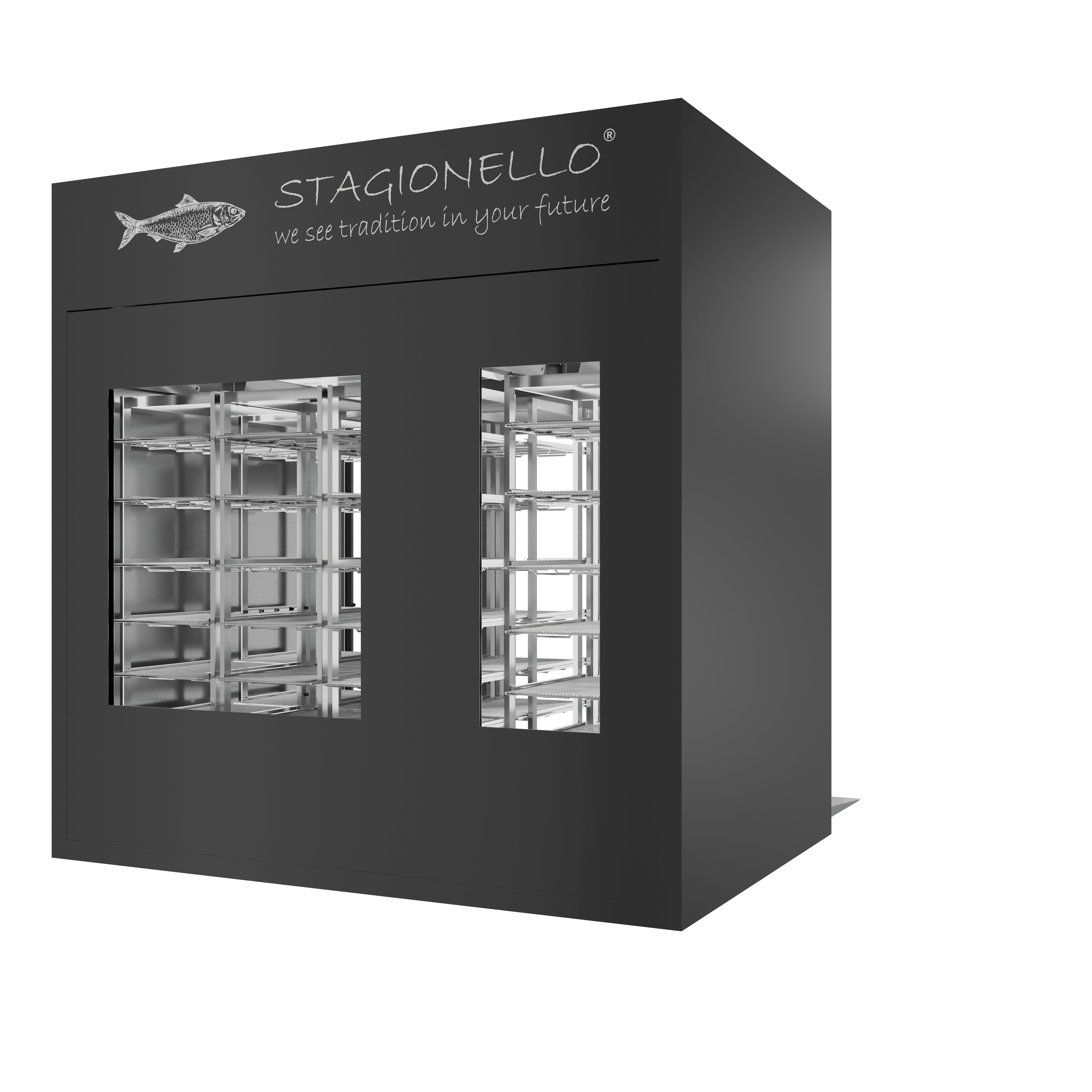 Stagionello® Fish Curing Device 200/600 Kg Walk-in 2 GLASSES - Image 2
