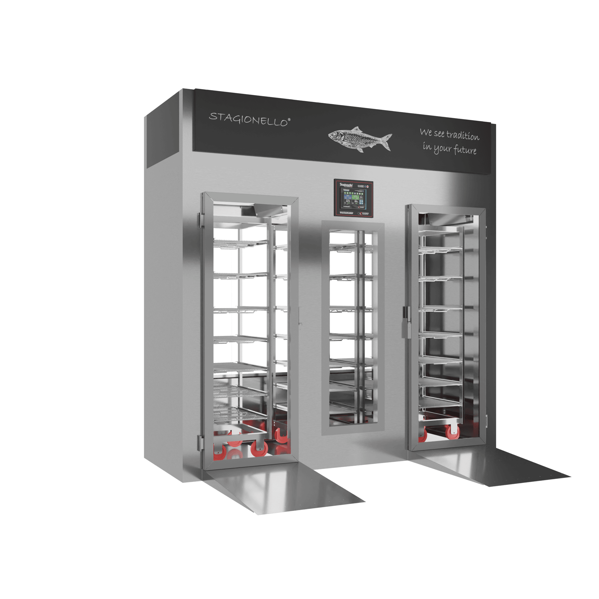 Stagionello® Fish Curing Device 400 Kg Walk-in 2 glasses - Image 3