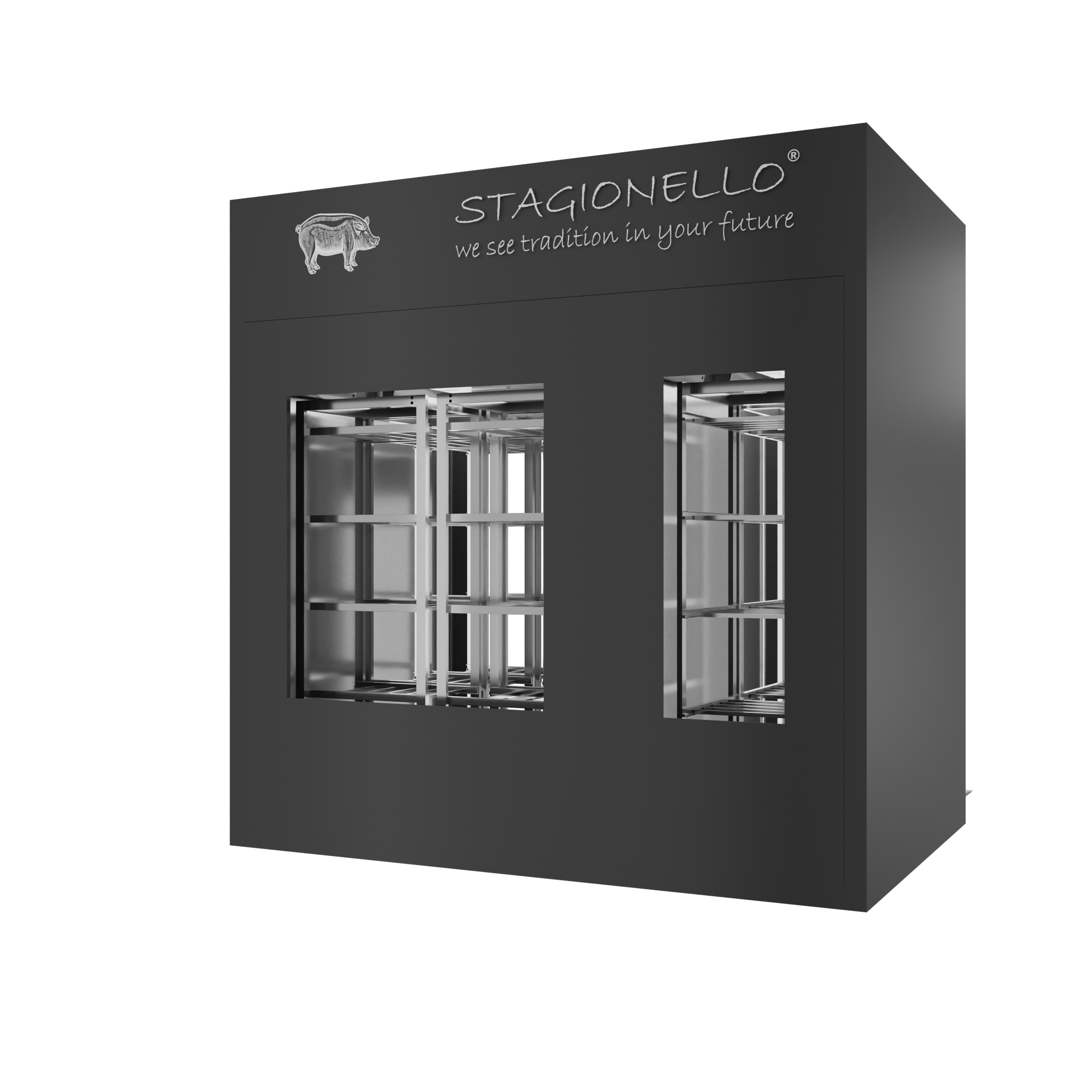 Stagionello® Salami Curing Device 200/600 Kg Walk-in 2 GLASSES - Image 2