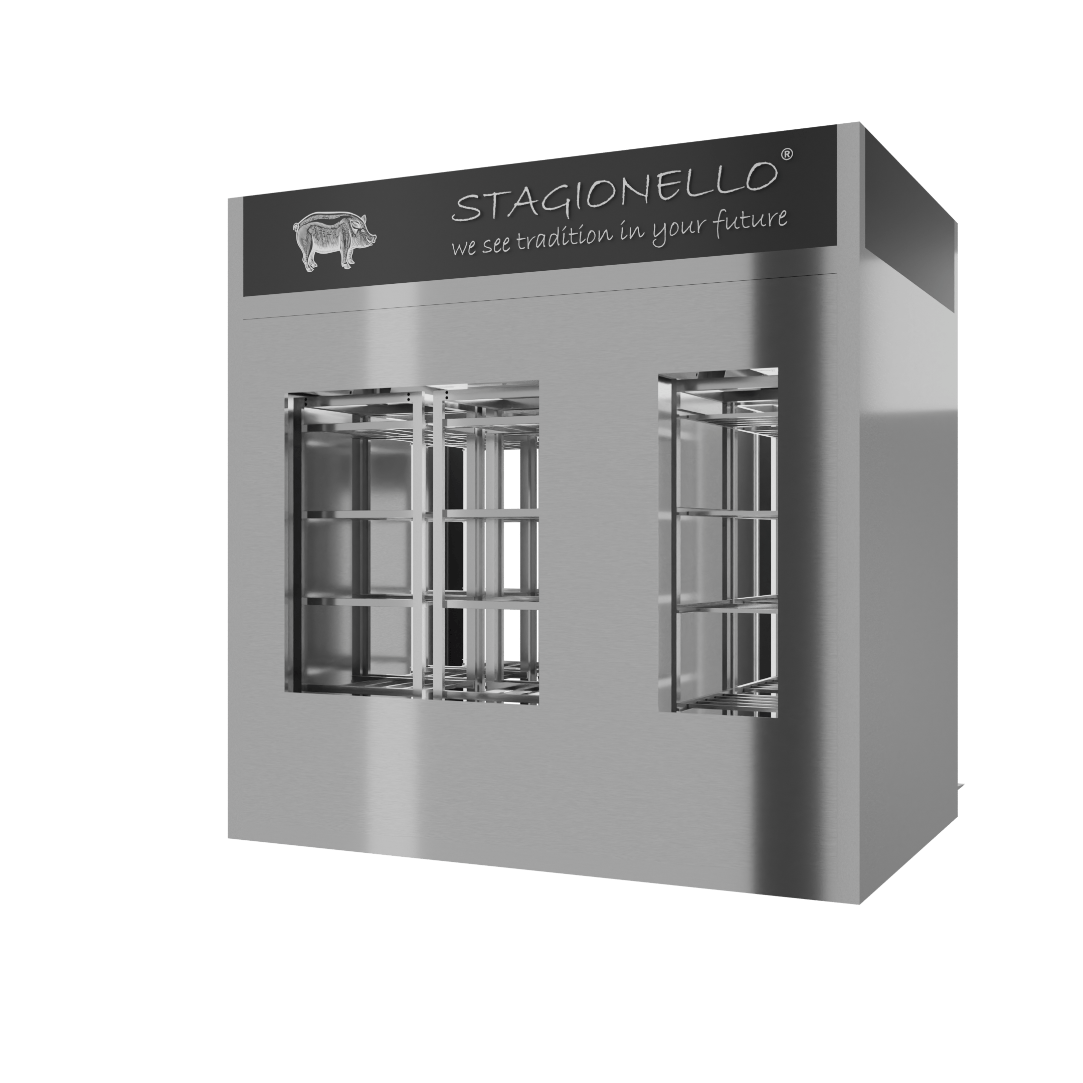 Stagionello® Salami Curing Device 200/600 Kg Walk-in 2 GLASSES - Image 4