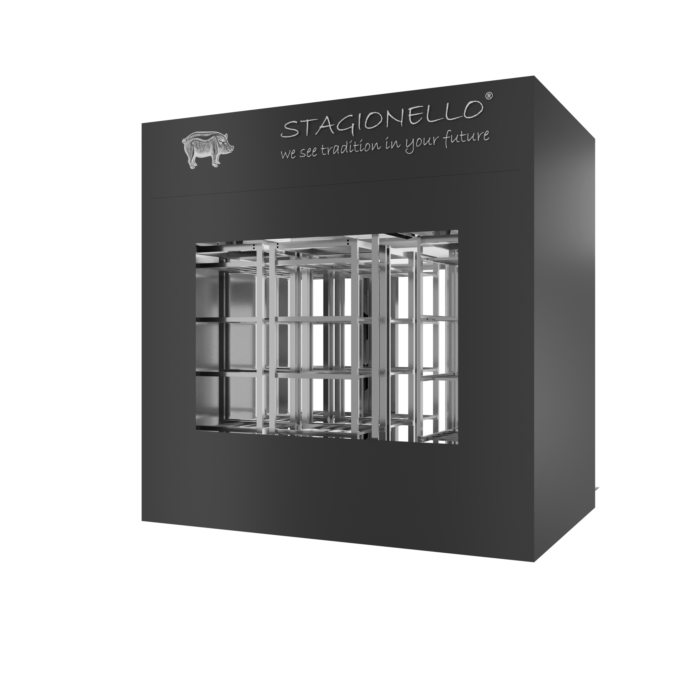 Stagionello® Salami Curing Device 800 Kg Walk-in 2 GLASSES - Image 2