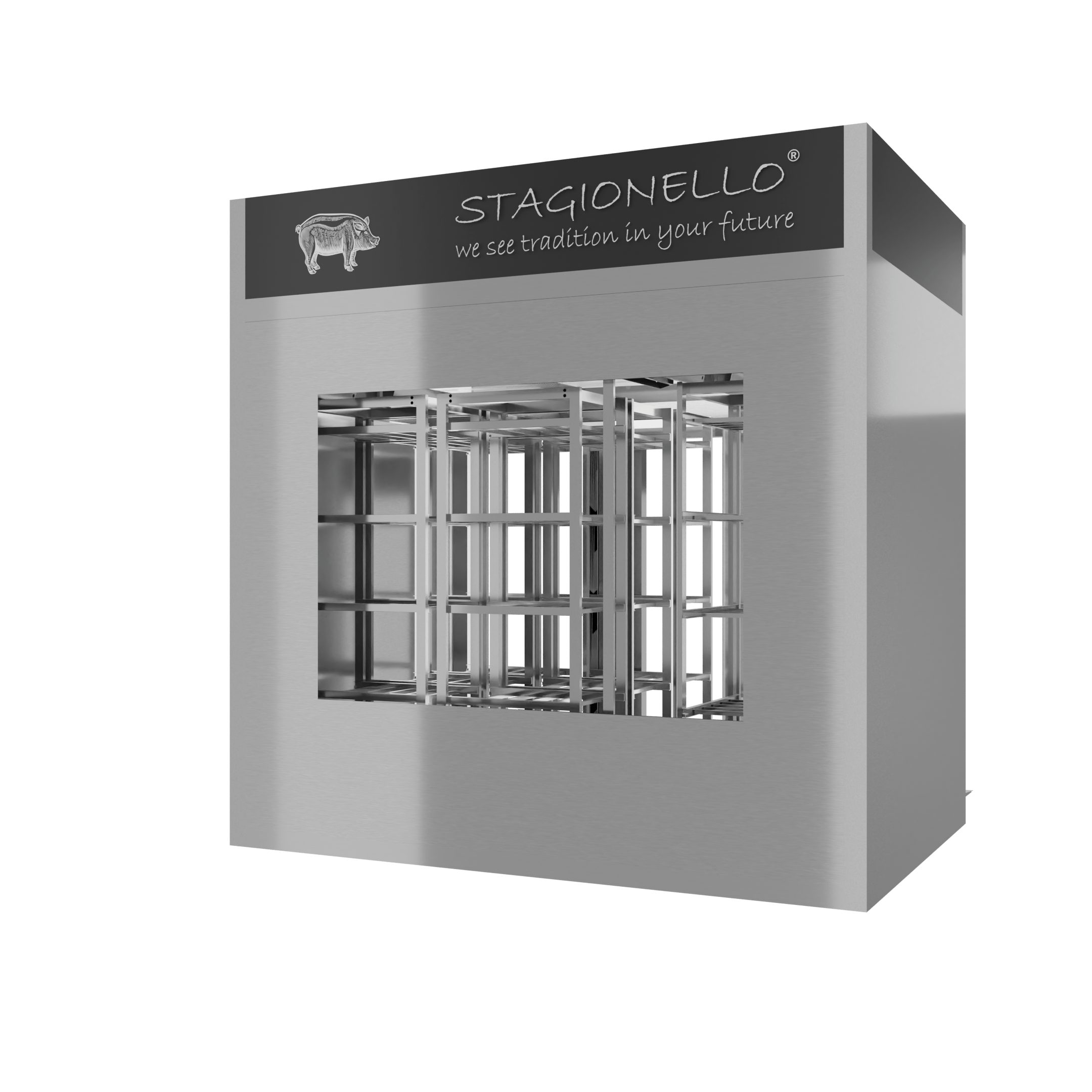 Stagionello® Salami Curing Device 800 Kg Walk-in 2 GLASSES - Image 4