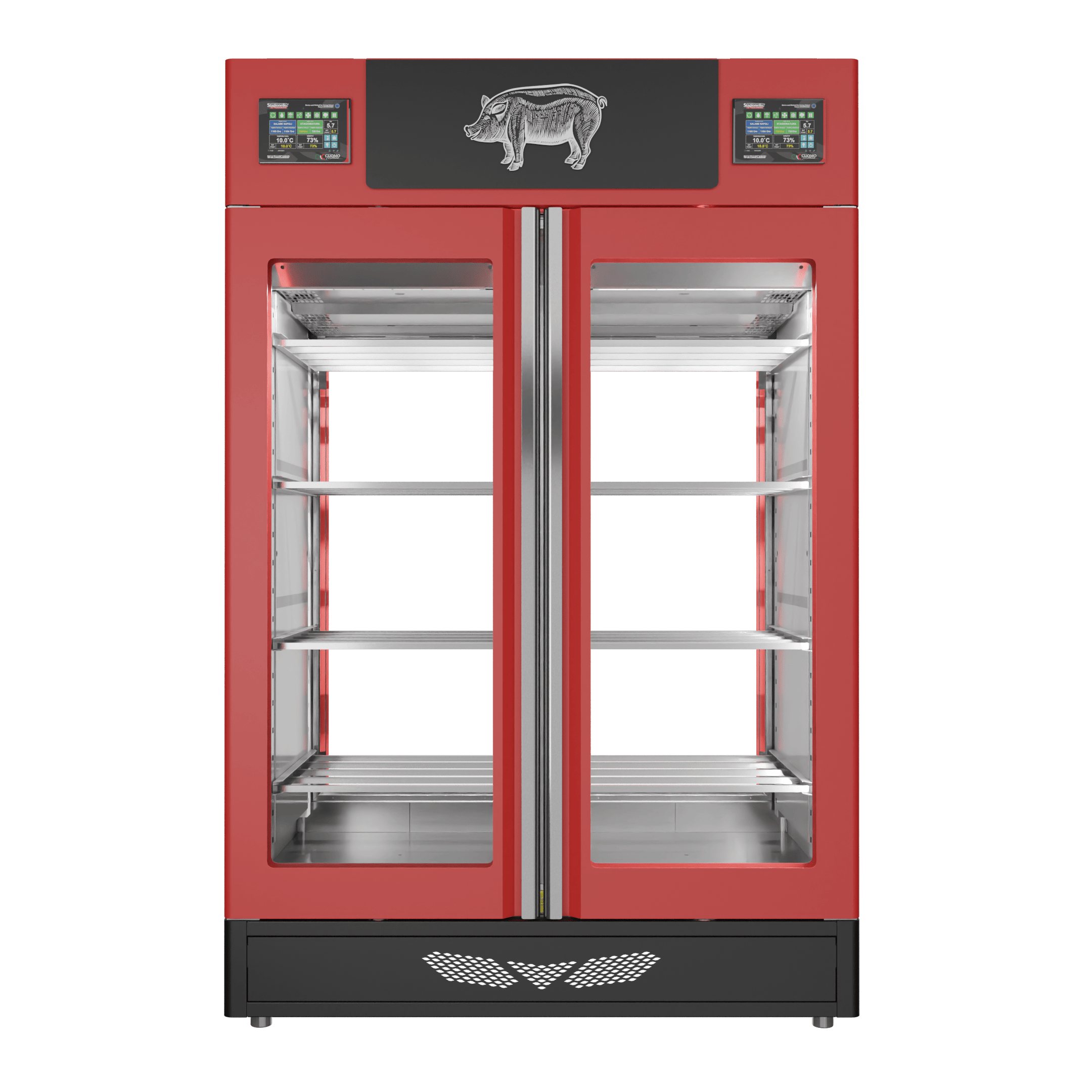 Stagionello® Salami Curing Device Twin 100+100 Kg 2 glasses - Image 2